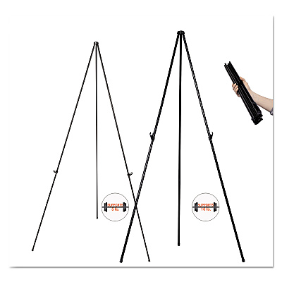 MasterVision Instant Easel, 61.5" High, Black, Steel, Lightweight (BVCFLX04201MV)