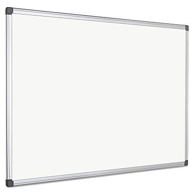 MasterVision Value Lacquered Steel Magnetic Dry Erase Board, 72 x 48, White Surface, Silver Aluminum Frame (BVCMA2707170)