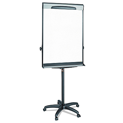 MasterVision Tripod Extension Bar Magnetic Dry-Erase Easel, 69" to 78" High, Black/Silver (BVCEA48062119)