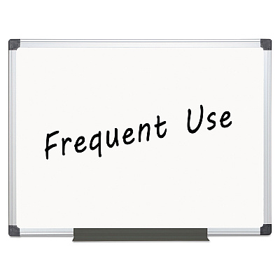 MasterVision Value Lacquered Steel Magnetic Dry Erase Board, 48 x 36, White Surface, Silver Aluminum Frame (BVCMA0507170)