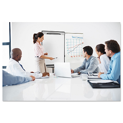 MasterVision Tripod Extension Bar Magnetic Dry-Erase Easel, 69" to 78" High, Black/Silver (BVCEA48062119)