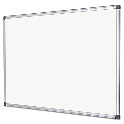 MasterVision Value Lacquered Steel Magnetic Dry Erase Board, 72 x 48, White Surface, Silver Aluminum Frame (BVCMA2707170)