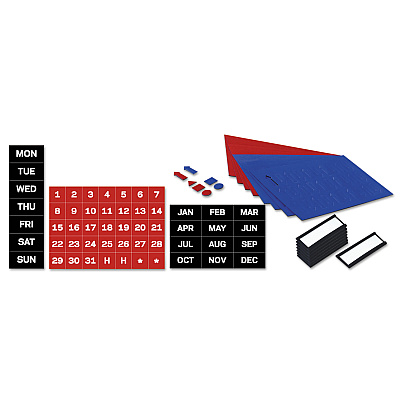 MasterVision Gridded Magnetic Steel Dry Erase Planning Board with Accessories, 1 x 2 Grid, 72 x 48, White Surface, Silver Aluminum Frame (BVCMA2792830A)