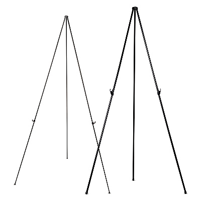 MasterVision Instant Easel, 61.5" High, Black, Steel, Lightweight (BVCFLX04201MV)