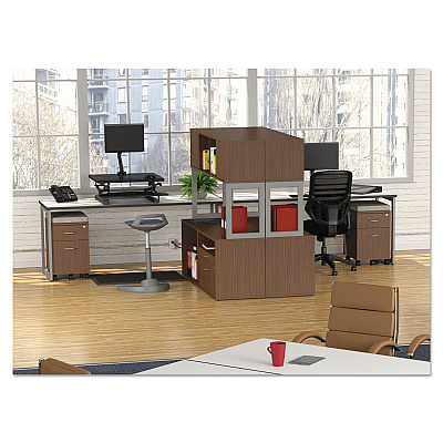 Alera Reversible Laminate Table Top, Rectangular, 71.5w x 23.63d, White/Gray (ALETT7224WG)