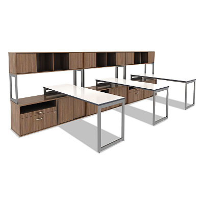Alera Reversible Laminate Table Top, Rectangular, 71.5w x 23.63d, White/Gray (ALETT7224WG)