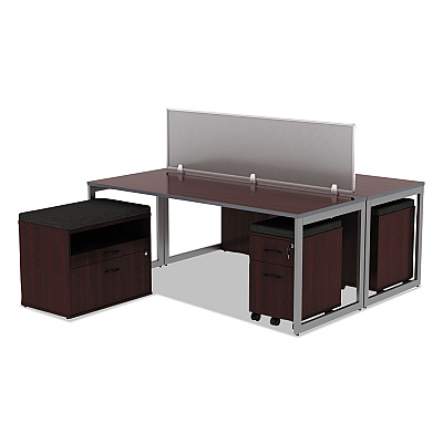 Alera Pedestal File Seat Cushion, 14.88 x 19.13 x 2.13, Smoke (ALEPC1511)