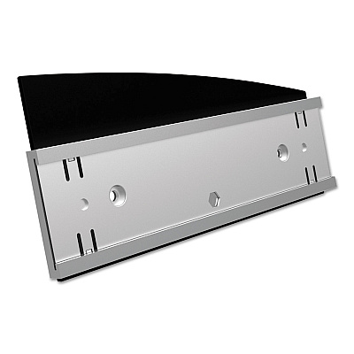 deflecto Interior Image Anti-Glare Sign Holder, Landscape, 8.5 x 2 Insert, Black/Silver (DEF89105)
