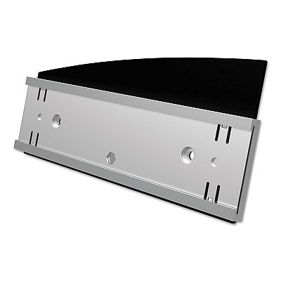 deflecto Interior Image Anti-Glare Sign Holder, Landscape, 8.5 x 2 Insert, Black/Silver (DEF89105)