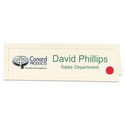 Avery Large Embossed Tent Card, Ivory, 3.5 x 11, 1 Card/Sheet, 50 Sheets/Pack (AVE5915)