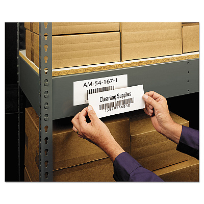 Avery Durable Permanent ID Labels with TrueBlock Technology, Laser Printers, 3.25 x 8.38, White, 3/Sheet, 50 Sheets/Pack (AVE61531)