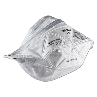 3M VFlex Particulate Respirator N95, Standard Size, 50/Box (MMM9105)