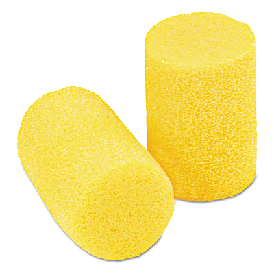 3M E-A-R Classic Earplugs, Pillow Paks, Cordless, PVC Foam, Yellow, 200 Pairs/Box (MMM3101001)