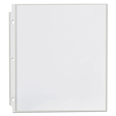 Universal Top-Load Poly Sheet Protectors, Std Gauge, Nonglare, Clear, 50/Pack (UNV21126)