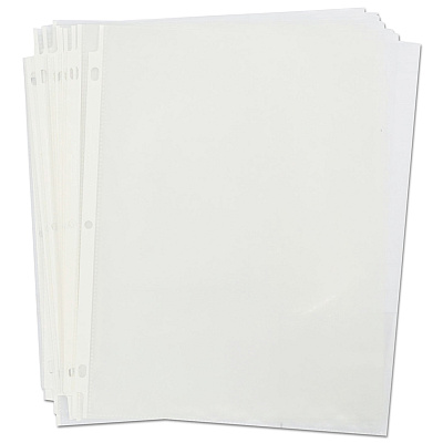 Universal Top-Load Poly Sheet Protectors, Heavy Gauge, Nonglare, Clear 50/Pack (UNV21129)
