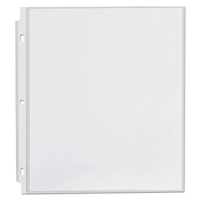 Universal Top-Load Poly Sheet Protectors, Standard, Letter, Clear, 100/Box (UNV21125)