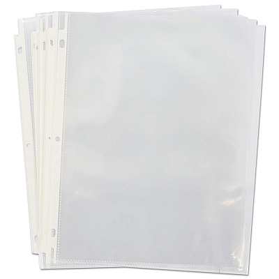 Universal Top-Load Poly Sheet Protectors, Standard, Letter, Clear, 100/Box (UNV21125)