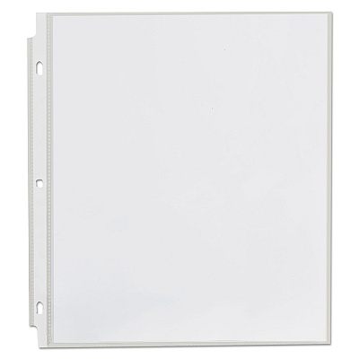Universal Top-Load Poly Sheet Protectors, Heavy Gauge, Nonglare, Clear 50/Pack (UNV21129)