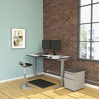 Alera Pedestal File Seat Cushion, 14.88 x 19.13 x 2.13, Smoke (ALEPC1511)