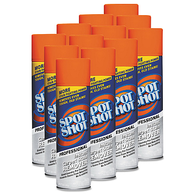 WD-40 Spot Shot Professional Instant Carpet Stain Remover, 18 oz Aerosol Spray, 12/Carton (WDF009934)