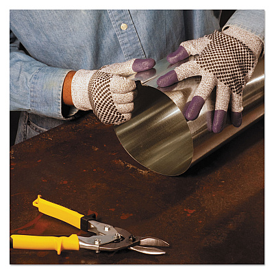 KleenGuard G60 PURPLE NITRILE Cut Resistant Glove, 220mm Length, Small/Size 7, Blue/White, Pair (KCC97430)