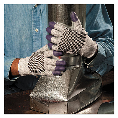 KleenGuard G60 PURPLE NITRILE Cut Resistant Glove, 220mm Length, Small/Size 7, Blue/White, Pair (KCC97430)