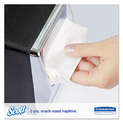 Scott Low-Fold Dispenser Napkins, 1-Ply, 12" x 7", White, 250/Pack, 32 Packs/Carton (KCC98720)