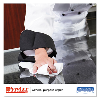 WypAll L20 Towels, BRAG Box, Multi-Ply, 12.5 x 16.8, Unscented, White, 176/Box (KCC34607)