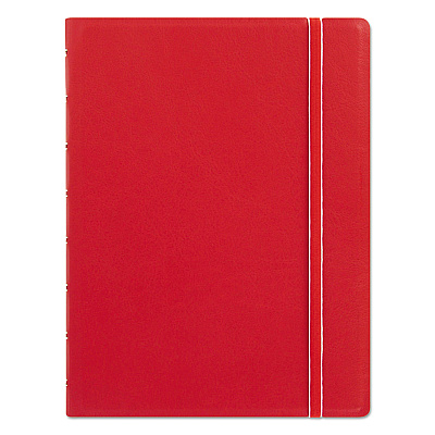 Filofax Notebook, 1-Subject, Medium/College Rule, Red Cover, (112) 8.25 x 5.81 Sheets (REDB115008U)