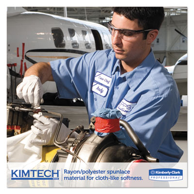 Kimtech SCOTTPURE Critical Task Wipers, 12 x 23, White, 50/Box, 8 Boxes/Carton (KCC06151)