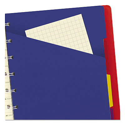 Filofax Notebook, 1-Subject, Medium/College Rule, Red Cover, (112) 8.25 x 5.81 Sheets (REDB115008U)