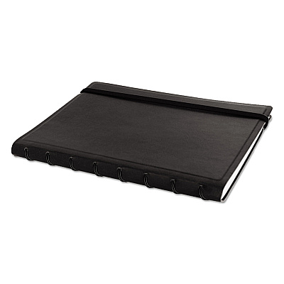 Filofax Notebook, 1-Subject, Medium/College Rule, Black Cover, (112) 8.25 x 5.81 Sheets (REDB115007U)