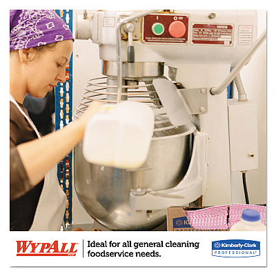 WypAll X70 Wipers, 1-Ply, 12.5 x 23.2, Red, 300/Carton (KCC06354)