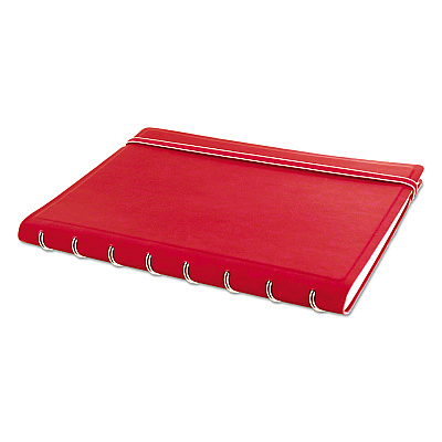Filofax Notebook, 1-Subject, Medium/College Rule, Red Cover, (112) 8.25 x 5.81 Sheets (REDB115008U)