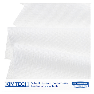 Kimtech SCOTTPURE Wipers, 1/4 Fold, 12 x 15, White, 100/Box, 4/Carton (KCC06121)