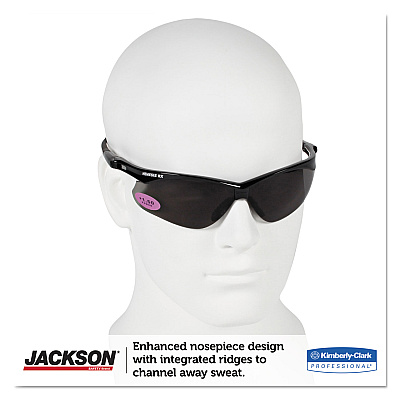 KleenGuard Nemesis Readers Safety Glasses, Smoke Frame, Smoke Polycarbonate Lens (KCC22516)