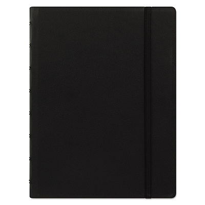 Filofax Notebook, 1-Subject, Medium/College Rule, Black Cover, (112) 8.25 x 5.81 Sheets (REDB115007U)