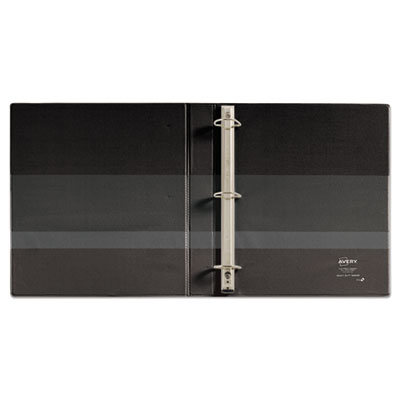 Avery Heavy-Duty Non-View Binder with DuraHinge and One Touch EZD Rings, 3 Rings, 1" Capacity, 11 x 8.5, Black (AVE79989)