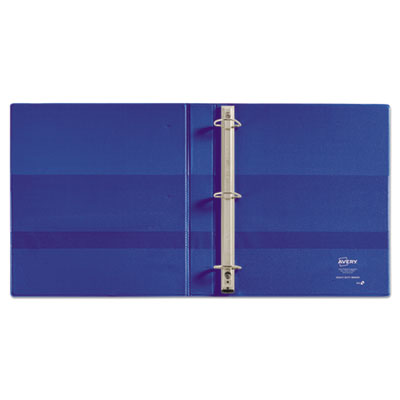 Avery Heavy-Duty Non-View Binder with DuraHinge and One Touch EZD Rings, 3 Rings, 1" Capacity, 11 x 8.5, Blue (AVE79889)