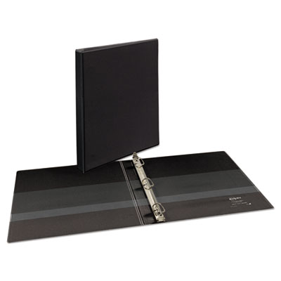 Avery Heavy-Duty Non Stick View Binder with DuraHinge and Slant Rings, 3 Rings, 0.5" Capacity, 11 x 8.5, Black, (5233) (AVE05233)