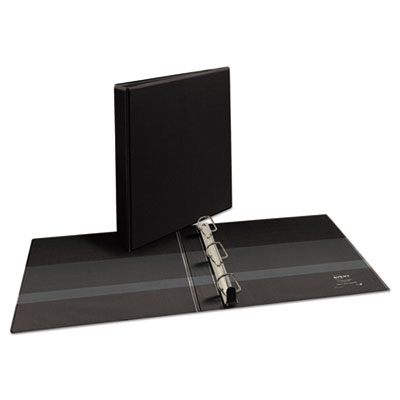Avery Heavy-Duty Non Stick View Binder with DuraHinge and Slant Rings, 3 Rings, 1" Capacity, 11 x 8.5, Black, (5300) (AVE05300)