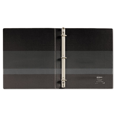 Avery Heavy-Duty Non Stick View Binder with DuraHinge and Slant Rings, 3 Rings, 0.5" Capacity, 11 x 8.5, Black, (5233) (AVE05233)