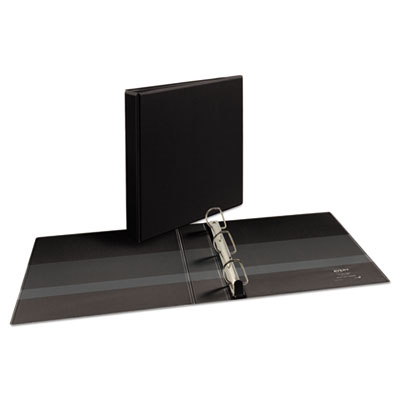 Avery Heavy-Duty Non Stick View Binder with DuraHinge and Slant Rings, 3 Rings, 1.5" Capacity, 11 x 8.5, Black, (5400) (AVE05400)