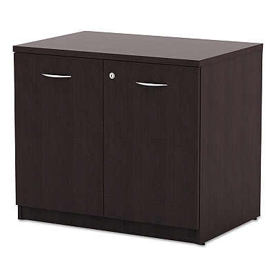 Alera Valencia Series Storage Cabinet, 34.13w x 22.78d x 29.5h, Espresso (ALEVA613622ES)