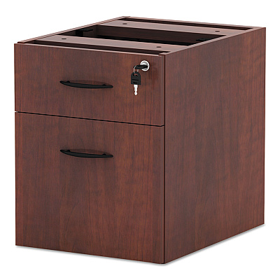 Alera Valencia Series Hanging Pedestal File, Left/Right, 2-Drawer: Box/File, Legal/Letter, Cherry, 15.63 x 20.5 x 19.25 (ALEVA552222MC)