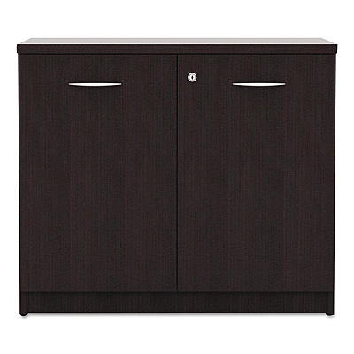 Alera Valencia Series Storage Cabinet, 34.13w x 22.78d x 29.5h, Espresso (ALEVA613622ES)