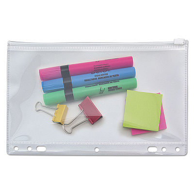 Angler's Zip-All Ring Binder Pocket, 6 x 9.5, Clear (AVTANG51)