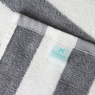 California Cabana Beach Towels 30x70 Gray, Case Of 24 (CABANA-GY-CS)