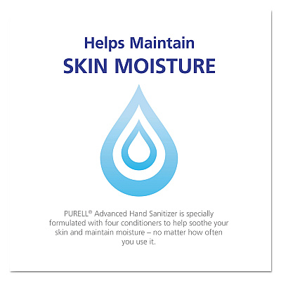 PURELL Advanced Hand Sanitizer Foam, For ADX-12, Dispensers, 1,200 mL Fragrance-Free (GOJ880503EA)
