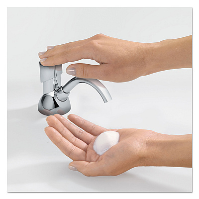 GOJO CX Counter Mount Foam Soap Dispenser, 1,500 mL/2,300 mL, 4.5 x 11.88 x 4.5, Chrome (GOJ850001)